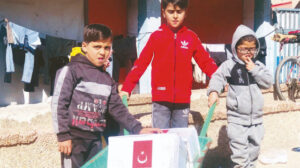 Türk yardım TIR’ları Gazze’de