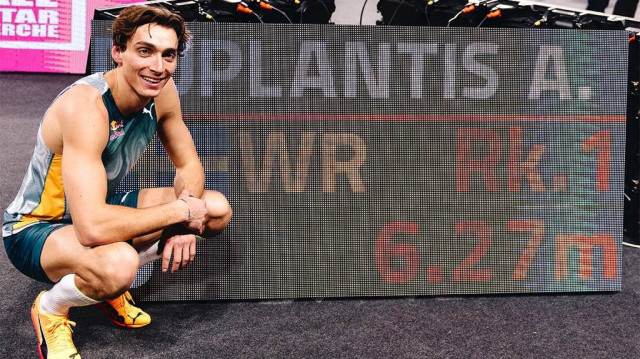 Duplantis’ten yeni dünya rekoru