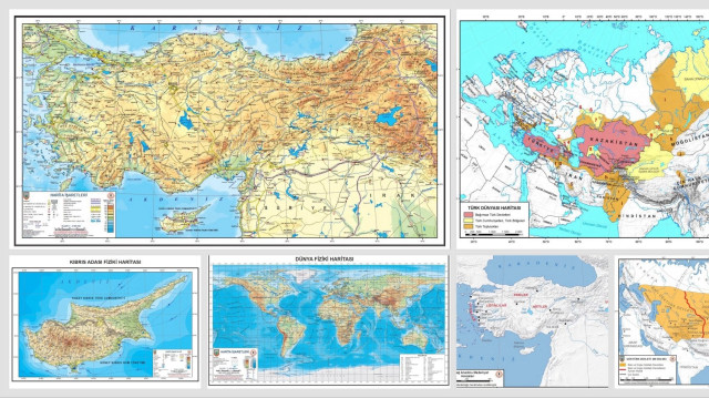 MEB 2025-2026 eğitim öğretim yılında kullanılacak haritaları yayımladı