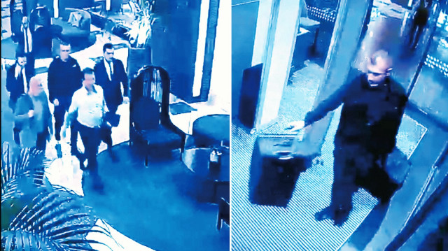 Kamerayı kapattı valizleri çıkardı