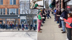 Kitapçı için insan zinciri oluşturdular: 9 bin 100 kitap tek tek taşındı