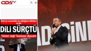 Özgür Özel’den Odatv’yi panikleten dil sürçmesi: ‘Telefon’ değil ‘televizyon’muş