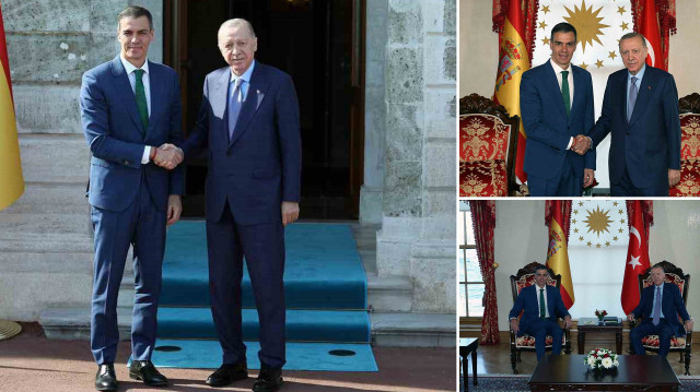 Dolmabahçe’de Gazze zirvesi: Cumhurbaşkanı Erdoğan, İspanya Başbakanı Sanchez’i kabul etti