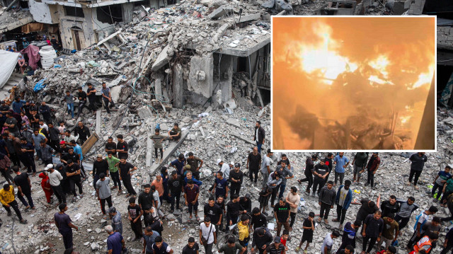 Katil İsrail Gazze’de yerinden edilmiş sivillerin barındığı okulları vurdu: En az 20 kişi hayatını kaybetti