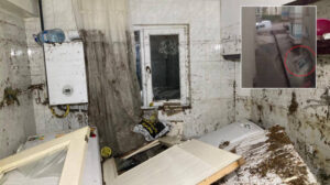 Ankara’da sağanak sele neden oldu: Evin oda duvarı yıkıldı