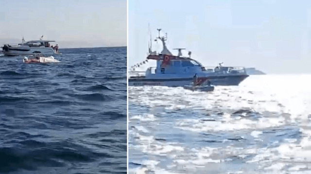 Heybeliada açıklarında can pazarı: Motoryatın çarptığı tekne battı, yedi kişi denize düştü