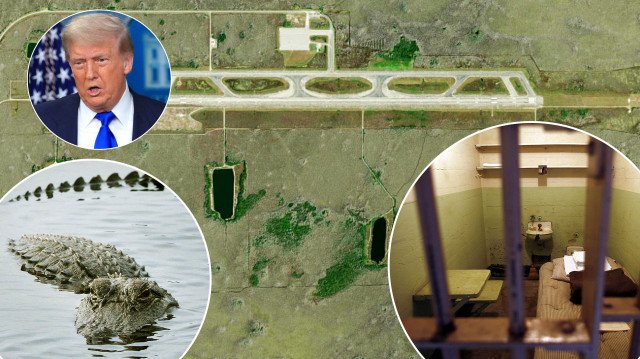 ‘Kaçış yok’: Trump’ın timsah ve pitonlarla dolu gözaltı adası açılıyor