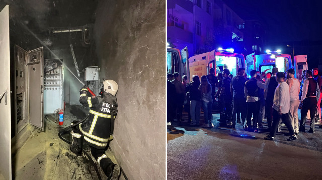 Mahsur kaldıkları asansörde dumandan etkilenen biri çocuk 5 kişiyi itfaiye kurtardı