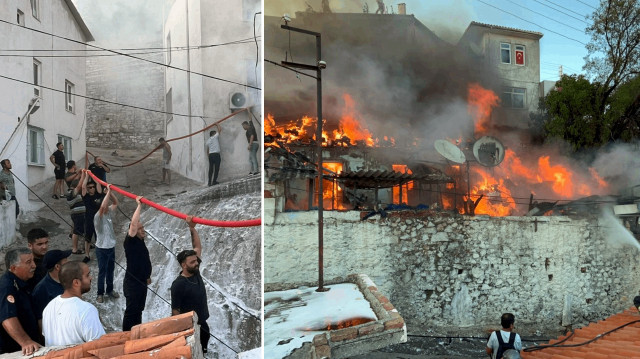 Muğla’da yangın çıkan müstakil ev kullanılamaz hale geldi