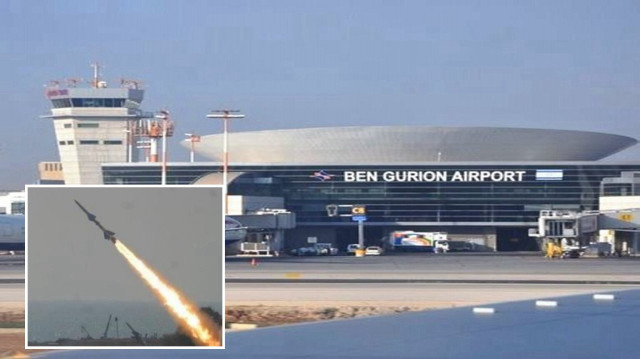 Yemen’den fırlatılan füze nedeniyle İsrail’in Ben Gurion Havalimanı’nda uçuşlar durduruldu