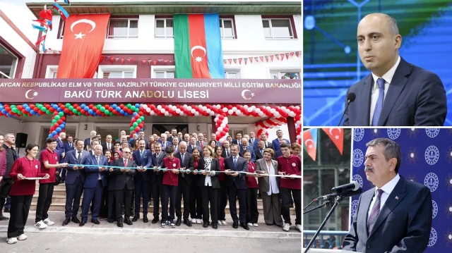 Bakü Türk Anadolu Lisesi açıldı: ‘Türkiye ile tüm kademeler üzerinde iş birliğimiz var’