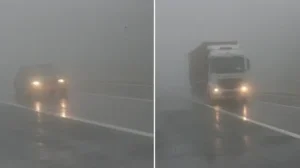Bolu Dağı’nda sis ve sağanak ulaşımı etkiledi: Görüş mesafesi 25 metreye düştü