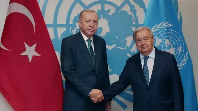 Cumhurbaşkanı Erdoğan ABD’de Guterres ile görüştü: İsrail’e baskı artırılmalı