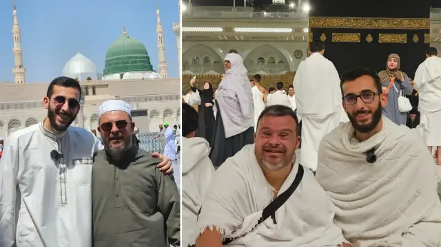 Down sendromlu Savaş’ın umre hayali gerçek oldu