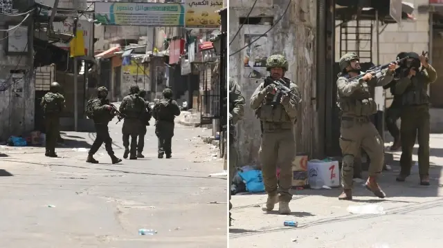 İşgalci İsrail ordusu Nablus’ta 2’si gazeteci 22 Filistinliyi gözaltına aldı