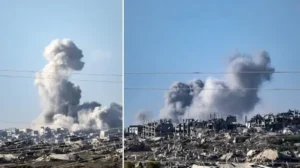 Katil İsrail son 24 saatte Gazze’ye 170’ten fazla hava saldırısı düzenledi