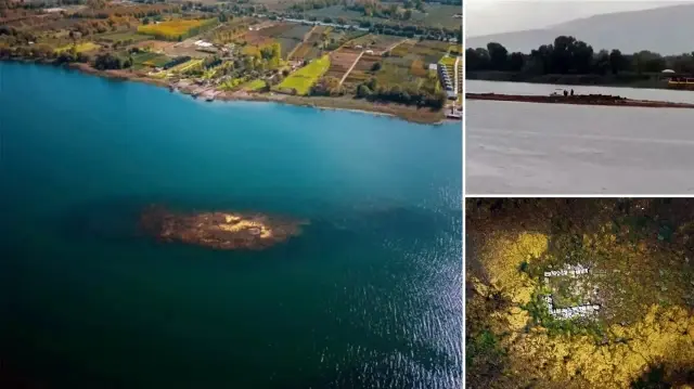 Sapanca’da gizemli taş yapı tekrar ortaya çıktı: Kazma-kürekle bölgeye gidenler merak uyandırdı