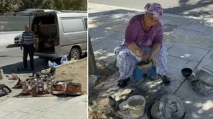 Trakya’da 30 yıldır mahalle mahalle dolaşarak kalaycılık yapıyorlar