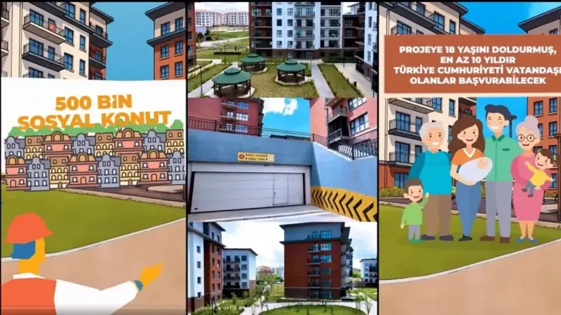 500 bin konut projesinde fiyatlar belli oldu: Bölgede oturmayan kuraya katılmayacak