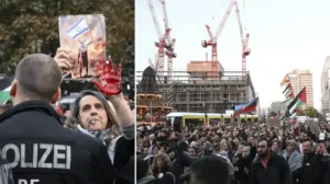 Almanya’da Küresel Sumud Filosu’na destek gösterisi yapıldı