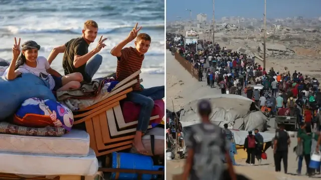 Ateşkesin ardından Filistinlilerin Gazze’nin kuzeyine dönüşü sürüyor