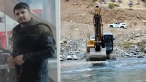 Avaşin Deresi’nde kaybolan İbrahim, ekskavatörle arandı