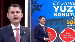 Bakan Murat Kurum, Yüzyılın Konut Projesi’nin detaylarını anlattı: Amaç evi olmayan vatandaşımızın ev sahibi olması