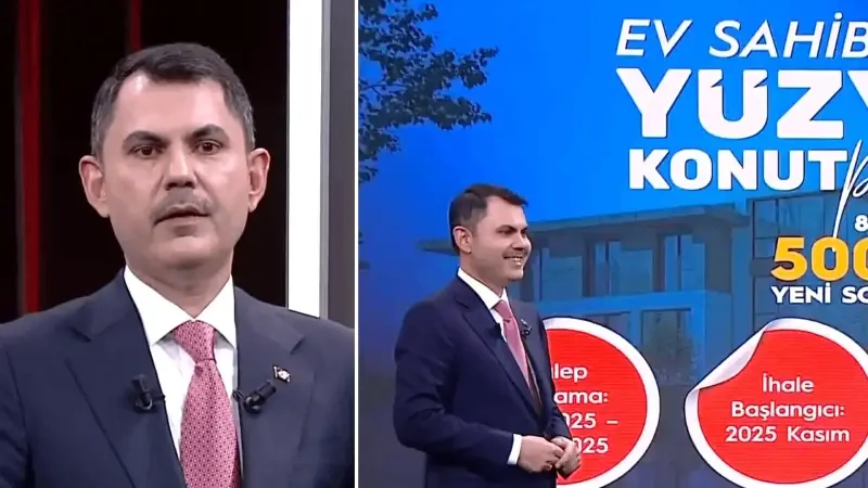 Bakan Murat Kurum, Yüzyılın Konut Projesi’nin detaylarını anlattı: Amaç evi olmayan vatandaşımızın ev sahibi olması