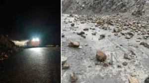 Batman’da sağanak heyelana neden oldu: Araçlar mahsur kaldı, yollar trafiğe kapandı