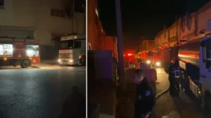 Bursa’da mobilya imalathanesinde çıkan yangın söndürüldü