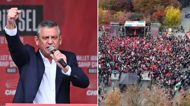 CHP Genel Başkanı Özgür Özel’in Brüksel hüsranı: Düzenlediği mitinge adeta ‘bir avuç insan’ katıldı