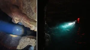 Dalgaların yükselmesiyle mağara 6 saat mahsur kalan iki kişi kurtarıldı