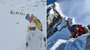 Everest Dağı’nın tepesinde bin kişi mahsur kaldı