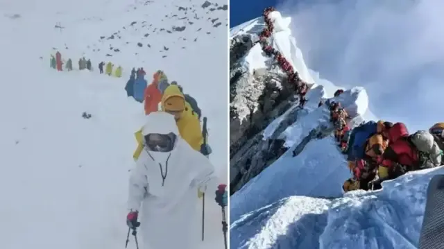 Everest Dağı’nın tepesinde bin kişi mahsur kaldı