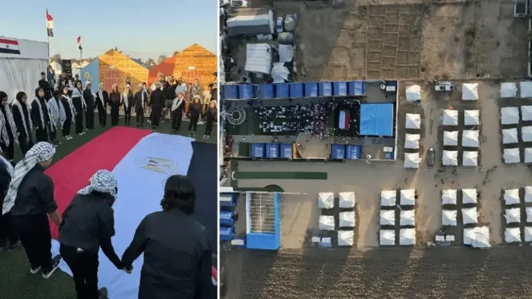 Gazze’de yetimler ve aileleri için inşa edilen en büyük kamp hizmete açıldı