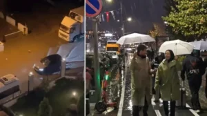 İstanbul’da sağanak nedeniyle Maltepe ve Üsküdar’da caddeleri su bastı