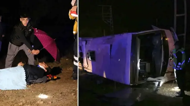 Kastamonu’da tur midibüsü devrildi: 24 kişi yaralandı
