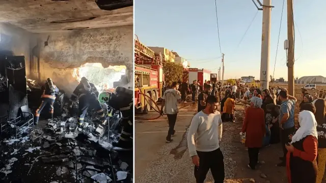 Mardin’de ev yangını: Üç yaşındaki Bekir öldü, 12 yaralı