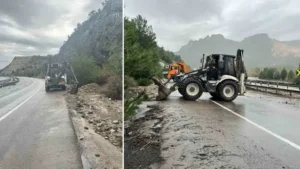 Osmaneli’de sel meydana geldi: D650 karayolu taş ve toprak ile kaplandı