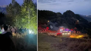 Ot biçen baba- oğul uçuruma düştü: Polis memuru oğul öldü, baba yaralandı