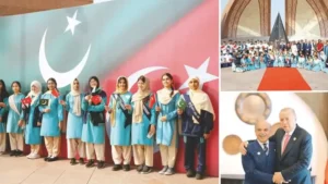 Pakistan da kırmızı beyaz