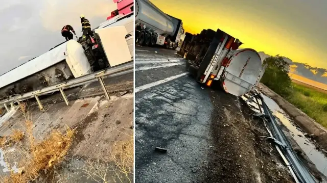 Şanlıurfa’da mazot yüklü tanker otomobile çarptı: Yaralılar var