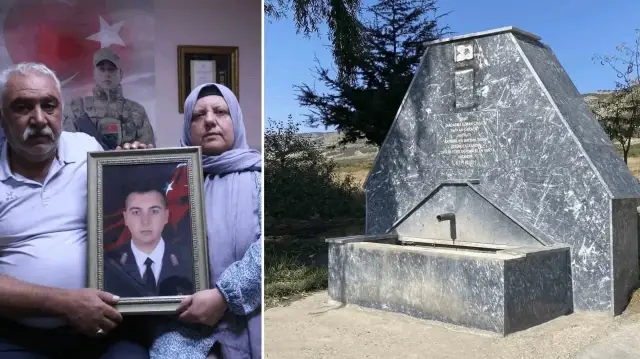Şehidin hayrına yapılan çeşmeye büyük saygısızlık, üçüncü defa tahrip edildi: Yaramızı deşiyorlar