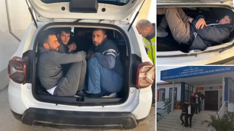 Bagajı bile göçmenlerle doldurmuş: Üç organizatör tutuklandı