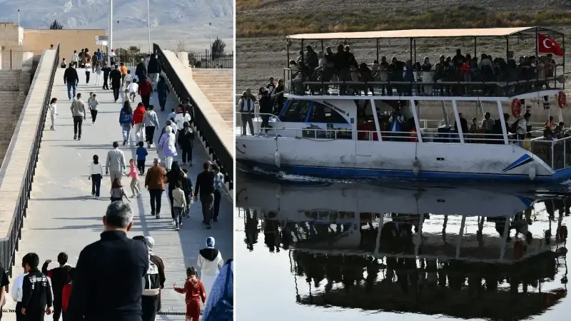 Batman’da öğrenciler Hasankeyf’te tarihi mekanları gezdi, Ilısu Baraj Gölü’nde tekne turu yaptı