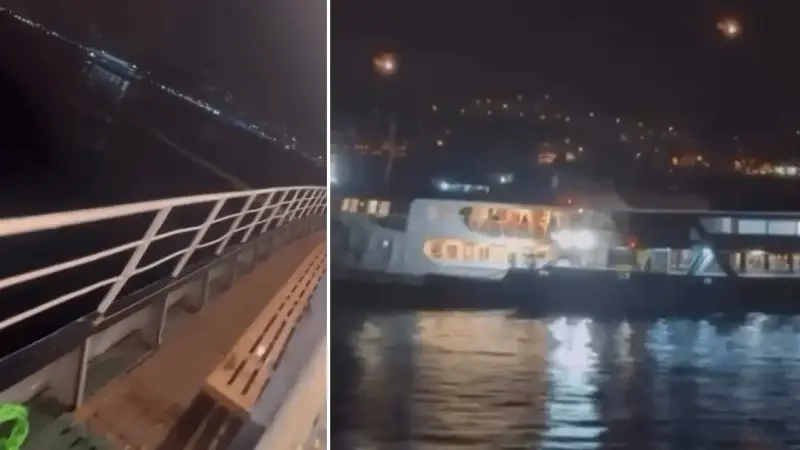 Beykoz’da vapur balıkçı ağlarına takıldı