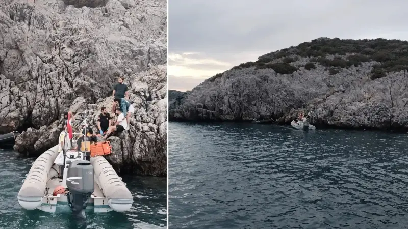 Bodrum’da bot kayalıklara çarptı: Yaralılar var