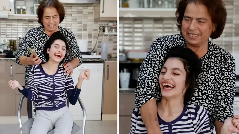 Bodrum’un ‘süper babaannesi’ kendi hastalıklarına rağmen özel torununa gözü gibi bakıyor