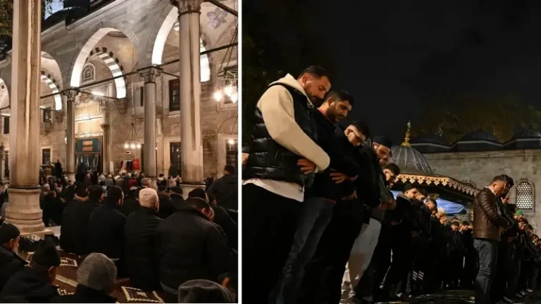 Eyüpsultan Camisi’nde Gazze için dua programı düzenlendi