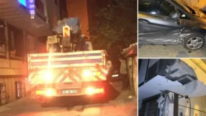 Eyüpsultan’da vinç dehşeti: Mahalleli deprem oluyor sanıp sokağa döküldü